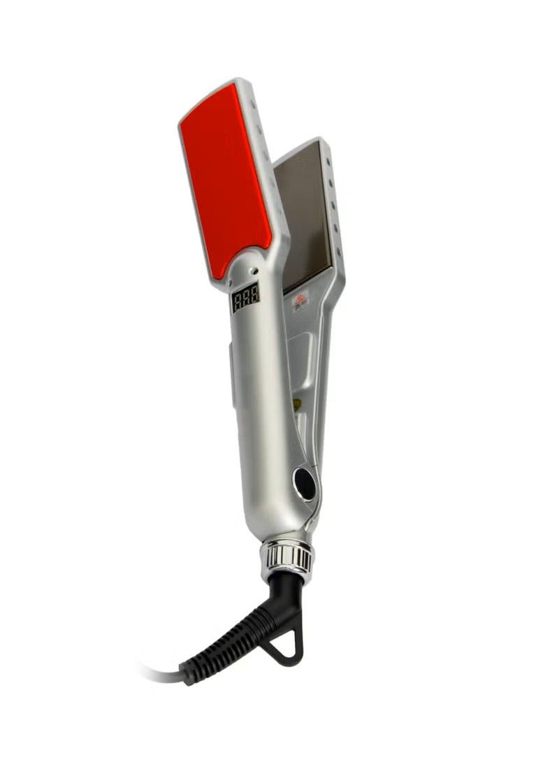 Professional Digital Hair Straightener Silver/Red - Image 2